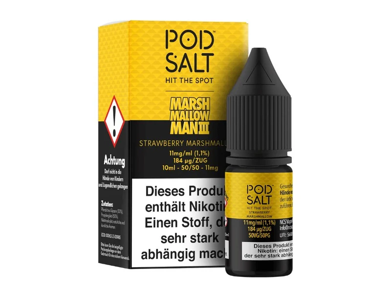 Pod Salt Fusion - Marshmallow Man 3 - 10ml Fertigliquid (Nikotinsalz)