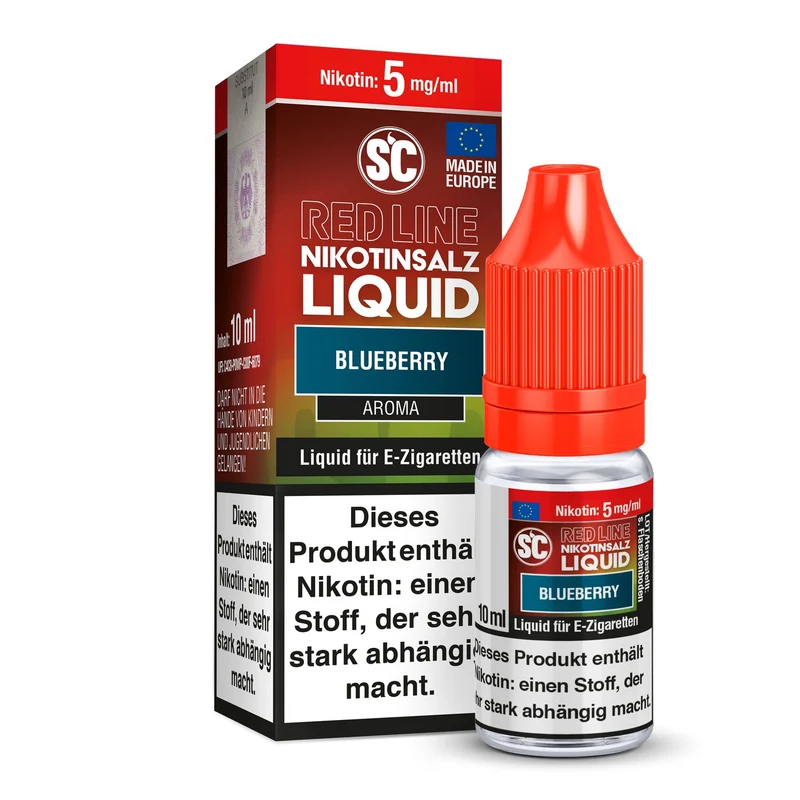 SC - Red Line Blueberry - 10ml Fertigliquid (Nikotinfrei/Nikotinsalz)