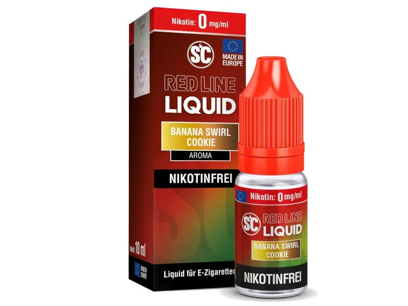 SC - Red Line - Banana Swirl Cookie - 10ml Fertigliquid (Nikotinfrei/Nikotinsalz)