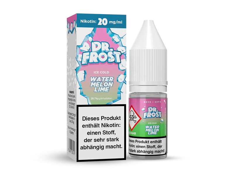 Dr. Frost Ice Cold - Watermelon Lime - 10ml Fertigliquid (Nikotinsalz)