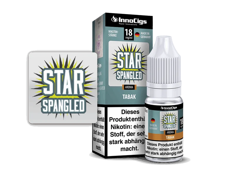 InnoCigs - Star Spangled Tabak - 10ml Fertigliquid (Nikotinfrei/Nikotin)