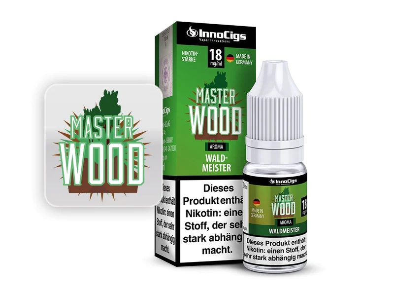 InnoCigs - Master Wood Waldmeister - 10ml Fertigliquid (Nikotinfrei/Nikotin)
