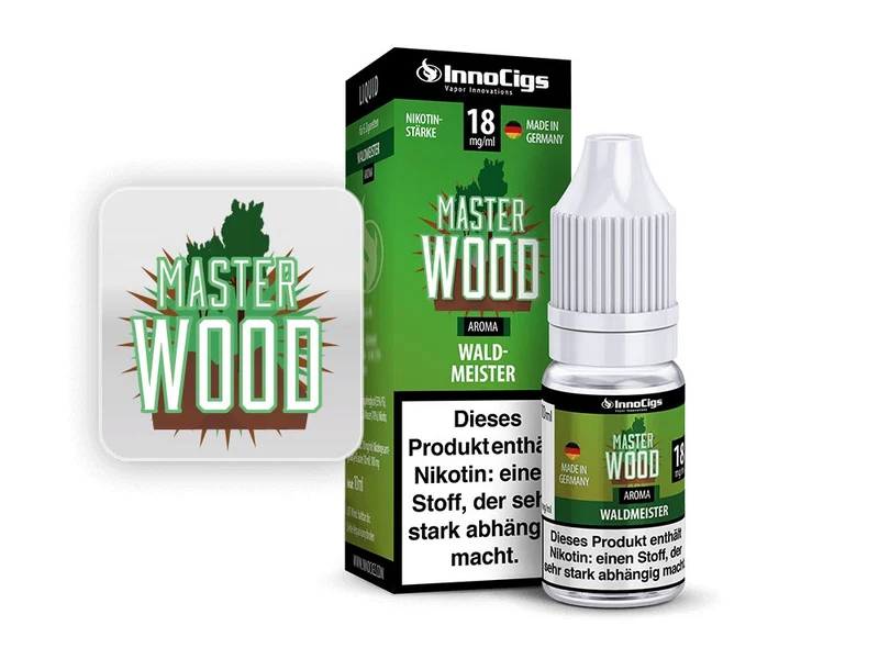 InnoCigs - Master Wood Waldmeister - 10ml Fertigliquid (Nikotinfrei/Nikotin)
