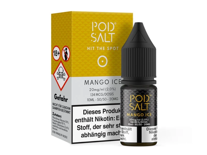 Pod Salt - Mango Ice - 10ml Fertigliquid (Nikotinsalz)