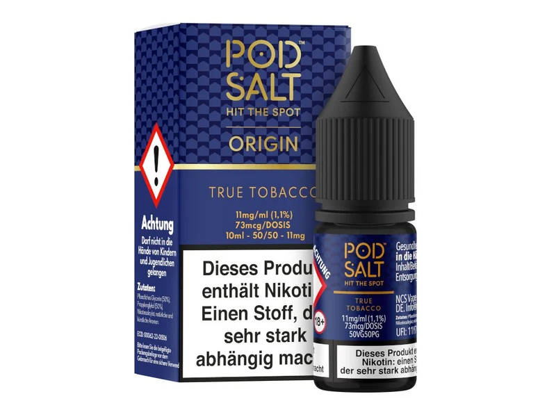 Pod Salt Origin - True Tobacco - 10ml Fertigliquid (Nikotinsalz)