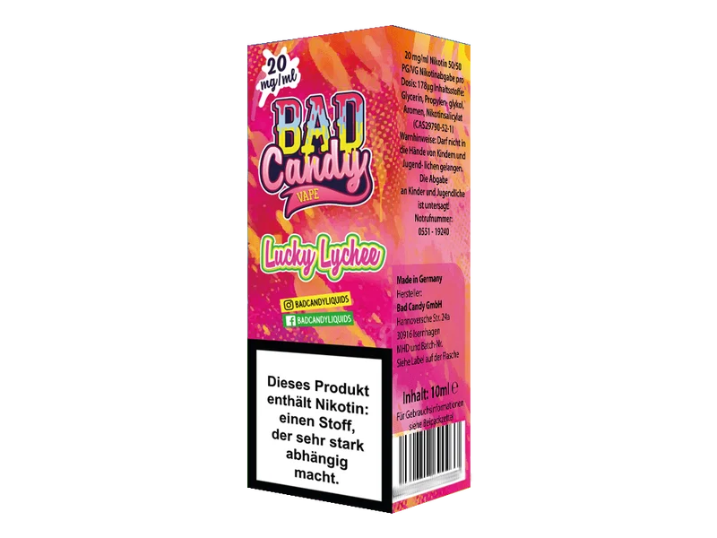 Bad Candy Lucky Lychee Nikotinsalz Liquid