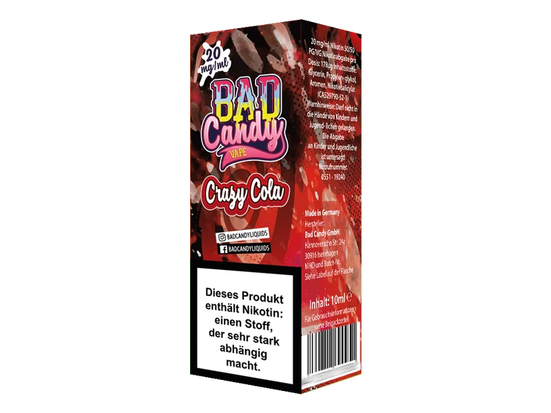 Bad Candy Crazy Cola Nikotinsalz Liquid