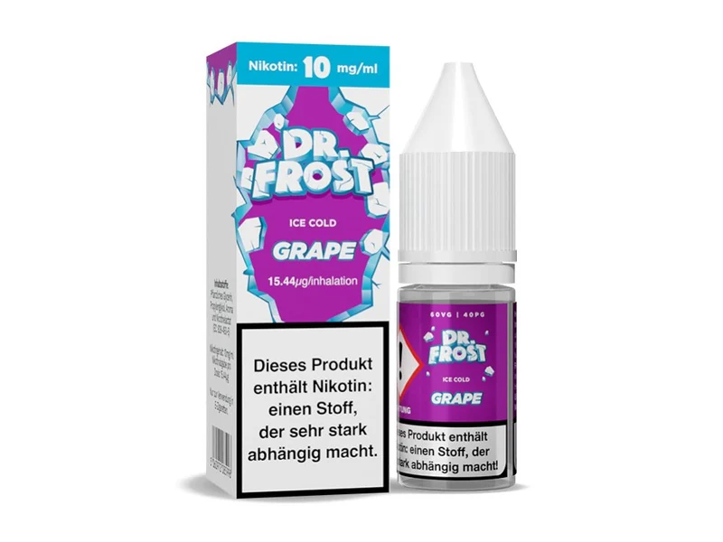 Dr. Frost Ice Cold - Grape - 10ml Fertigliquid (Nikotinsalz)