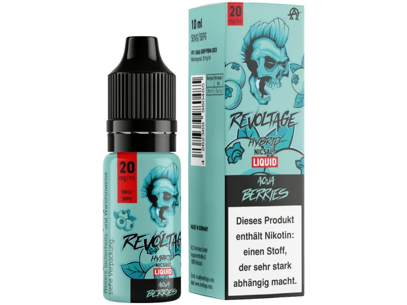 Revoltage - Aqua Berries - 10ml Fertigliquid (Hybrid Nikotinsalz)