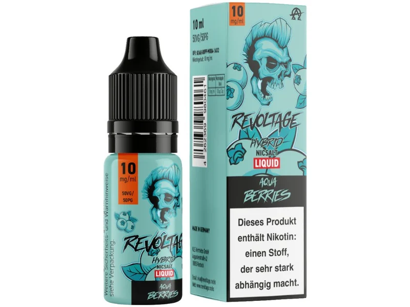 Revoltage - Aqua Berries - 10ml Fertigliquid (Hybrid Nikotinsalz)