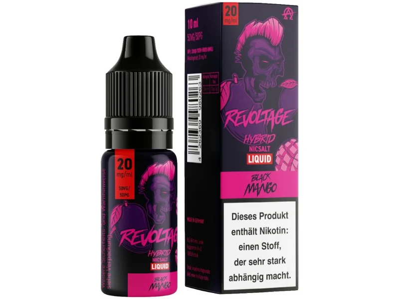 Revoltage - Black Mango - 10ml Fertigliquid (Nikotinfrei/Hybrid Nikotinsalz)