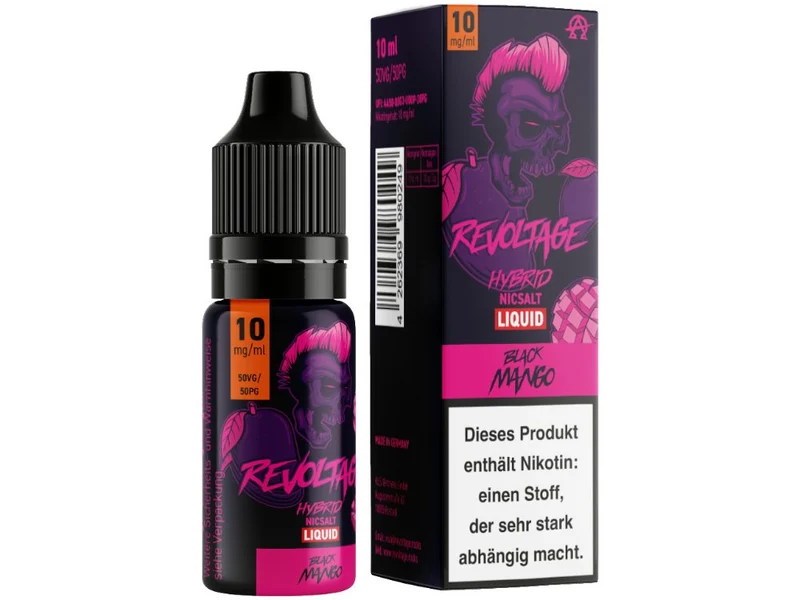 Revoltage - Black Mango - 10ml Fertigliquid (Nikotinfrei/Hybrid Nikotinsalz)