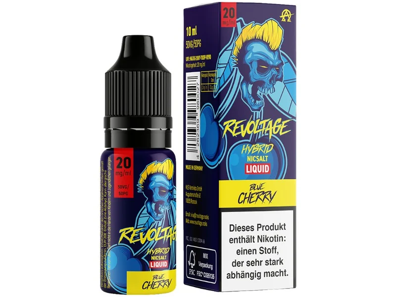 Revoltage - Blue Cherry - 10ml Fertigliquid (Hybrid Nikotinsalz)