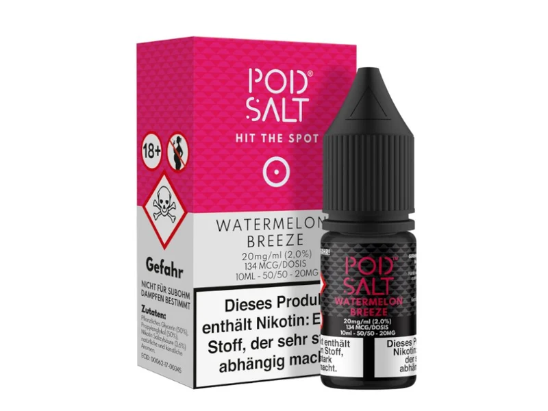 Pod Salt - Watermelon Breeze - 10ml Fertigliquid (Nikotinsalz)