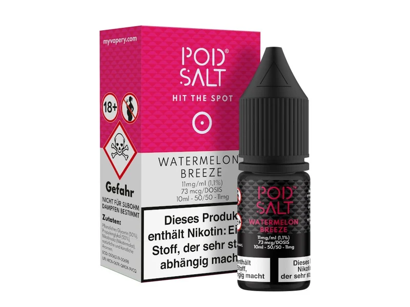 Pod Salt - Watermelon Breeze - 10ml Fertigliquid (Nikotinsalz)