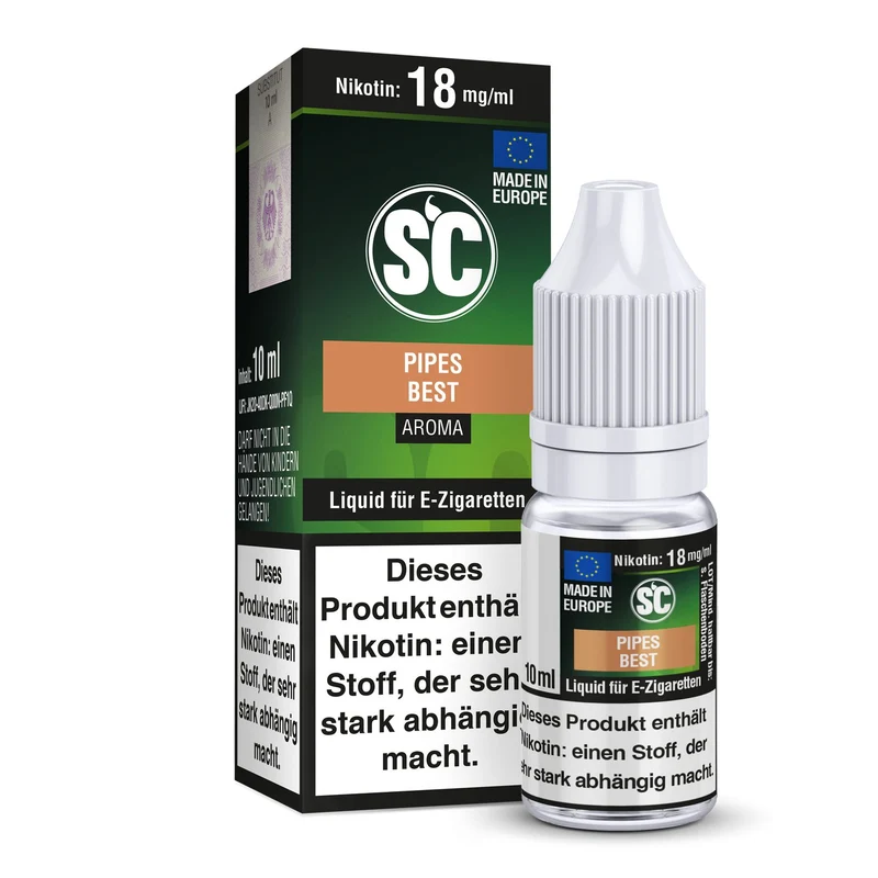 SC - Pipes Best Tabak - 10ml Fertigliquid (Nikotinfrei/Nikotin)