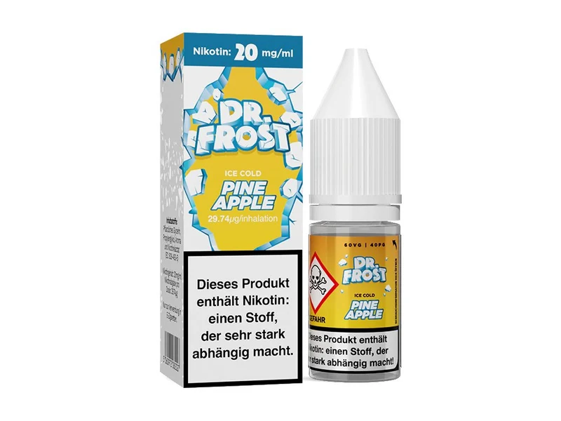 Dr. Frost Ice Cold - Pineapple - 10ml Fertigliquid (Nikotinsalz)