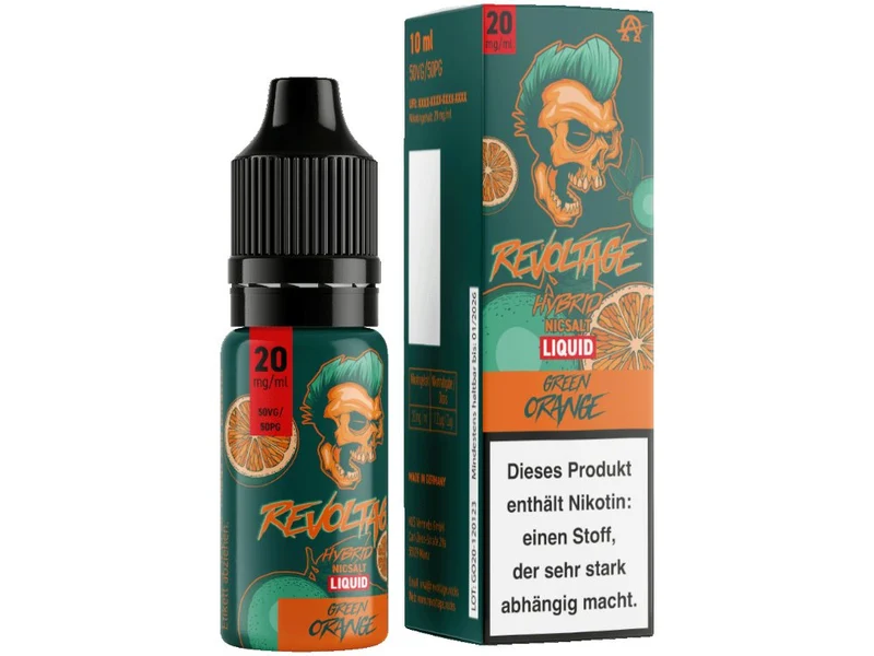 Revoltage - Green Orange - 10ml Fertigliquid (Hybrid Nikotinsalz)