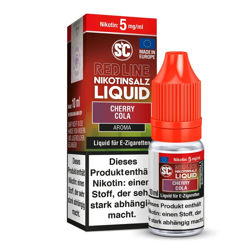 SC - Red Line Cherry Cola - 10ml Fertigliquid (Nikotinfrei/Nikotinsalz)