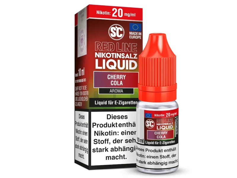 SC - Red Line Cherry Cola - 10ml Fertigliquid (Nikotinfrei/Nikotinsalz)