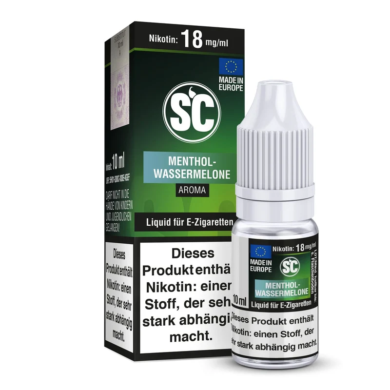 SC - Menthol-Wassermelone - 10ml Fertigliquid (Nikotinfrei/Nikotin)