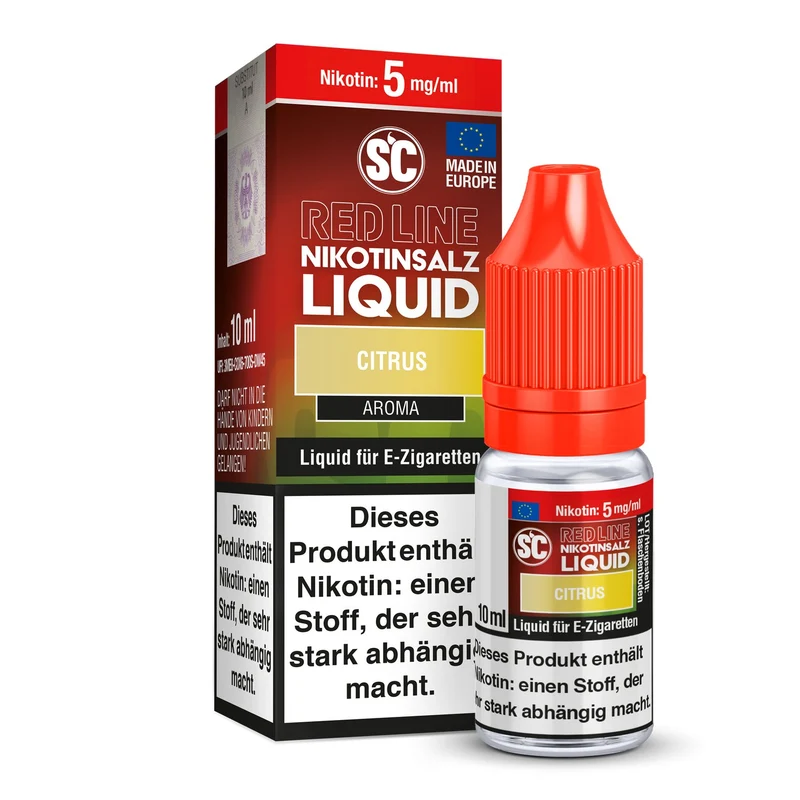 SC - Red Line Citrus - 10ml Fertigliquid (Nikotinfrei/Nikotinsalz)