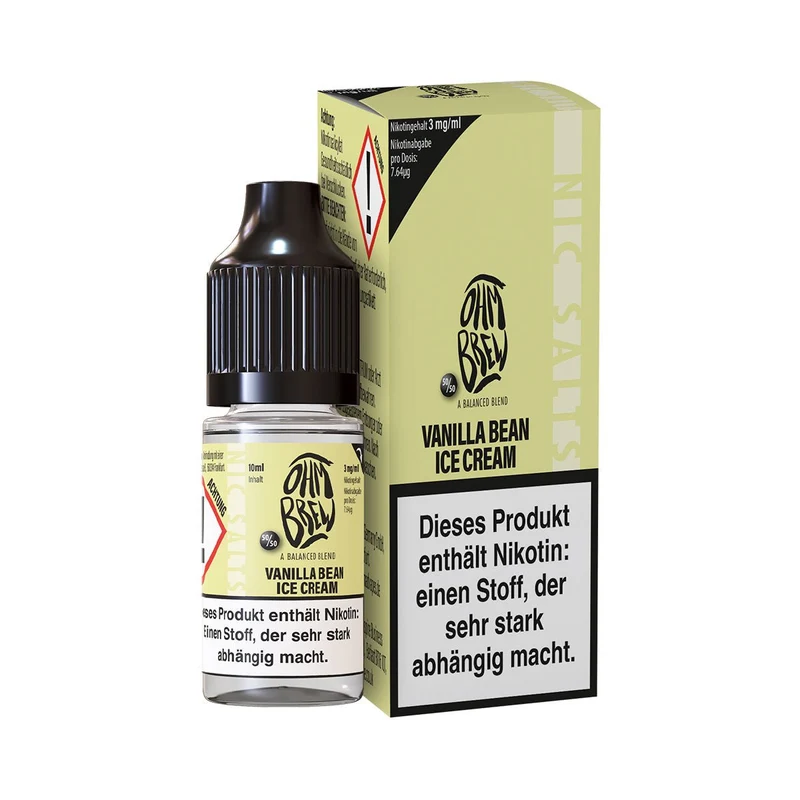 Ohm Brew Vanilla Bean Ice Cream Nikotinsalz Liquid