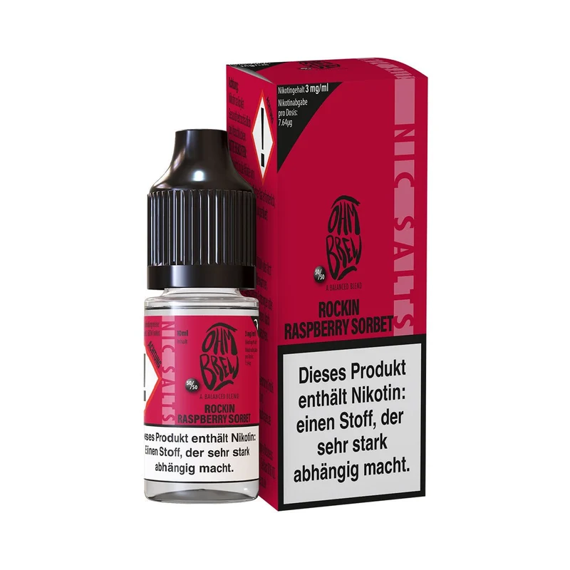 Ohm Brew Rockin Raspberry Sorbet Nikotinsalz Liquid