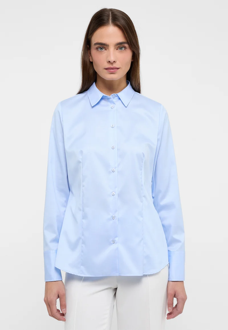 Cover Shirt Bluse Twill Langarm