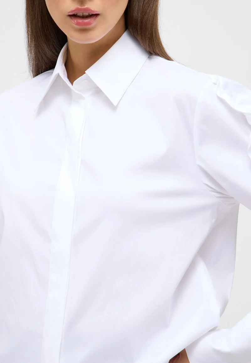 Signature Shirt Bluse Popeline Langarm