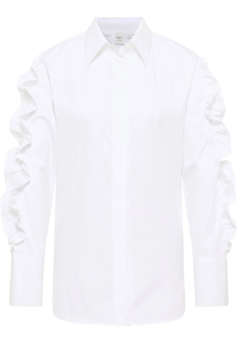 Signature Shirt Bluse Popeline Langarm