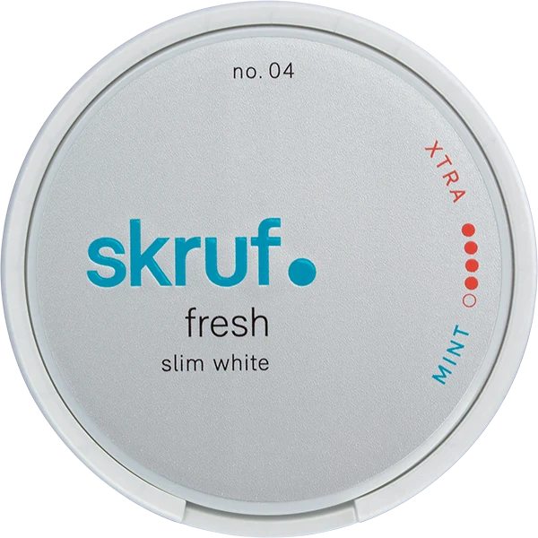 Skruf Fresh No. 4 Mint Xtra Strong Slim White