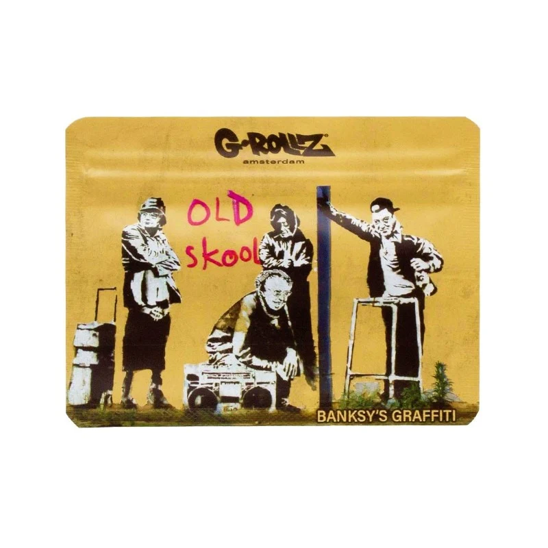 G-Rollz Banksy Bag «Old Skool» – Zip-Beutel 10.5×8 cm