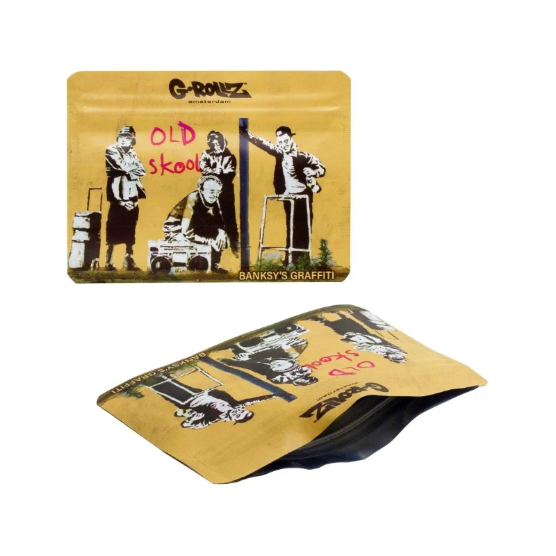 G-Rollz Banksy Bag «Old Skool» – Zip-Beutel 10.5×8 cm