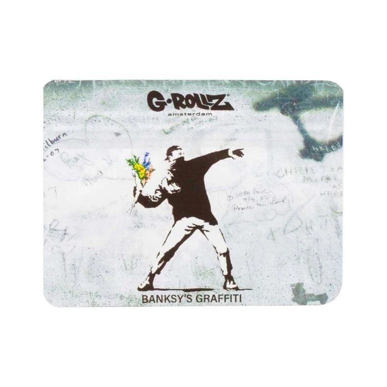 G-Rollz Banksy Bag «Flower Thrower» – Zip-Beutel 10.5×8 cm