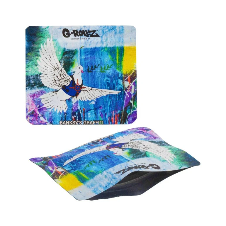 G-Rollz Banksy Bag «Bulletproof Dove» – Zip-Beutel 9×8 cm