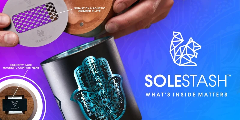 V Syndicate SoleStash «Illuminati» Gelb – Stash-Dose 7 g