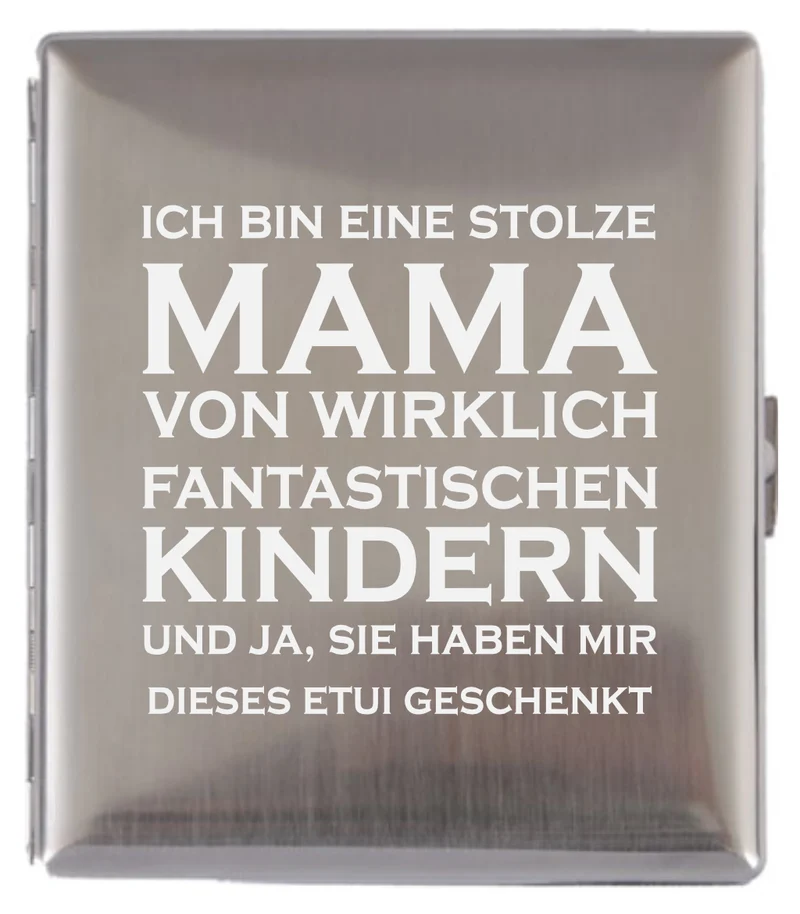 Stolze Mama, stolzer Papa Zigarettenetui graviert