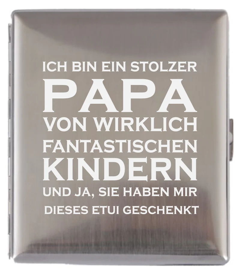 Stolze Mama, stolzer Papa Zigarettenetui graviert