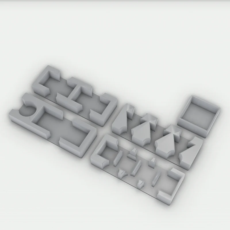 Organizer passend für Zombicide Green Horde Zubehör Token Tray Inlay Einsatz 3D