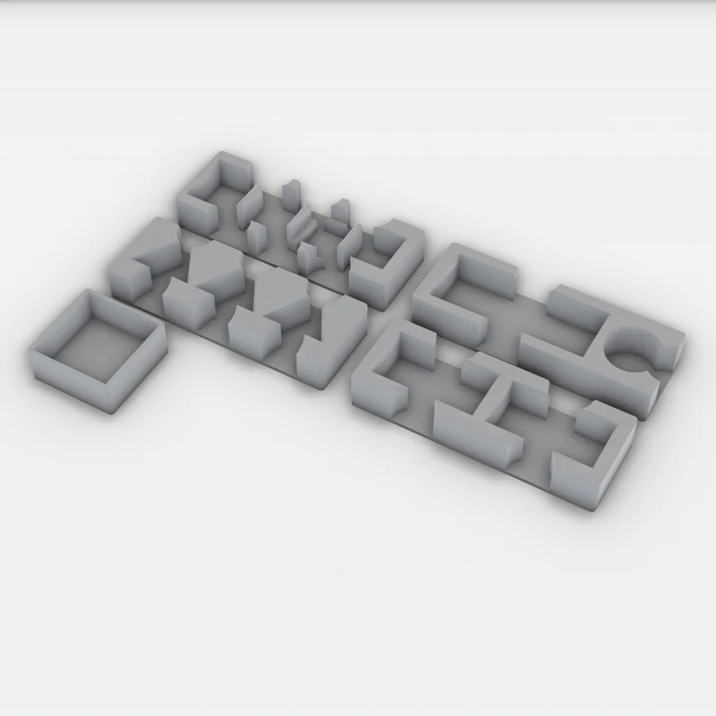 Organizer passend für Zombicide Green Horde Zubehör Token Tray Inlay Einsatz 3D