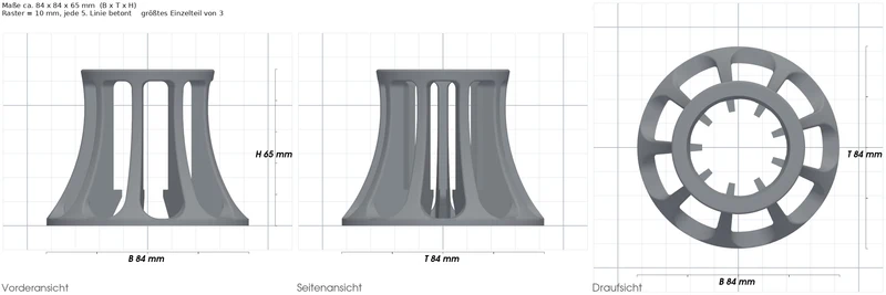 3er Set Abtropfhalter passend für SodaStream - Trockenständer / Flaschenhalter