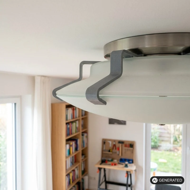 3er Set Ersatzclips passend für IKEA LOCK Deckenlampe