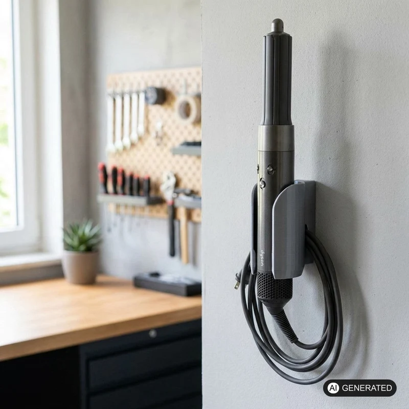 Wandhalterung passend für Dyson Airwrap, Halter Regal Halterung Organizer