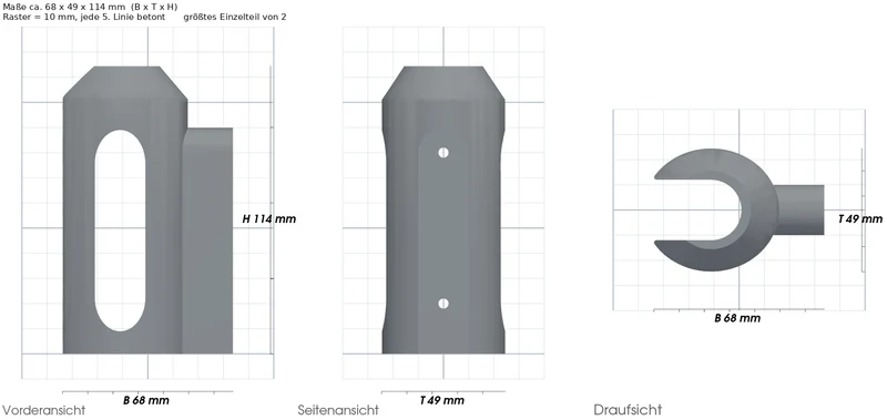 Wandhalterung passend für Dyson Airwrap, Halter Regal Halterung Organizer