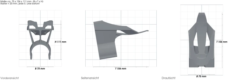Halterung passend für Celestron Nexstar Hand Controller for 2" tripods.