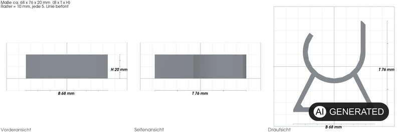 Ständer / Standfüße passend für FritzBox 7590 7530 7510 bessere Belüftung