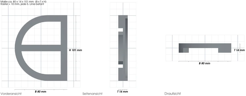 Wandhalterung passend für Lautsprecher Sonos Beam, Wallmount, schwarz