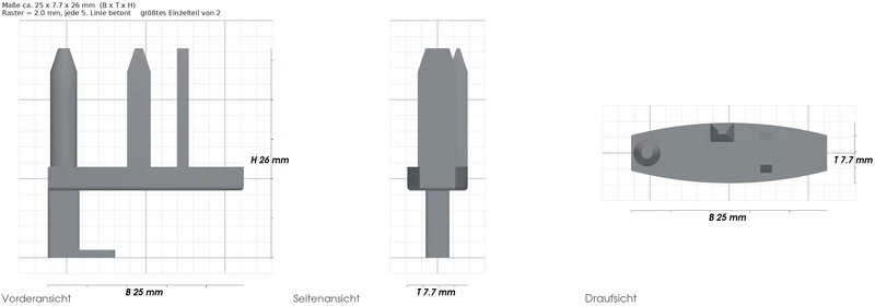 Endstücke Paar passend für Dometic Rollo 2000, Wohnmobil/Caravan/Boot Ersatzteil