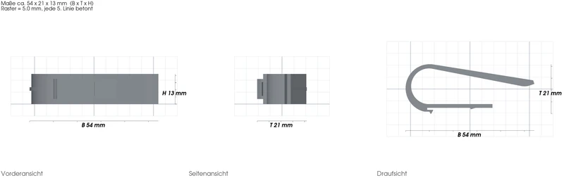 Halterung für Sonnenblende, passend für Hörmann HSM4 Handsender